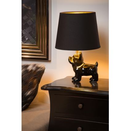 Lucide 13533/81/30 - Stolná lampa WINSTON 1xE14/25W/230V čierna