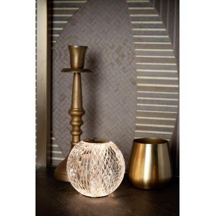 Lucide 13599/01/60 - LED stmievateľná nabíjateľná dotyková stolná lampa CINTRA LED/1,5W/3,7V 1400 mAh