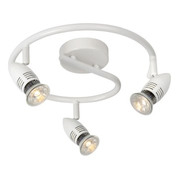 Lucide 13955/14/31 - LED bodové svietidlo CARO-LED 3xGU10/5W/230V biele