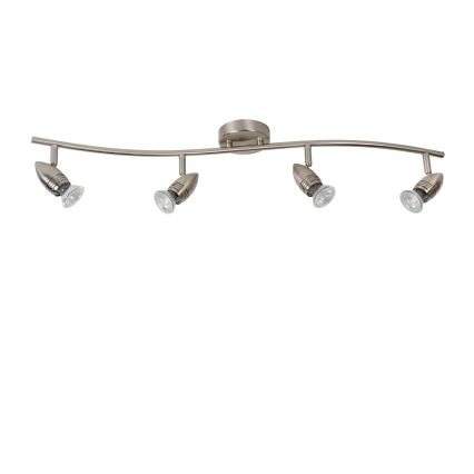 Lucide 13955/20/12 - LED bodové svietidlo CARO-LED 4xGU10/5W/230V matný chróm