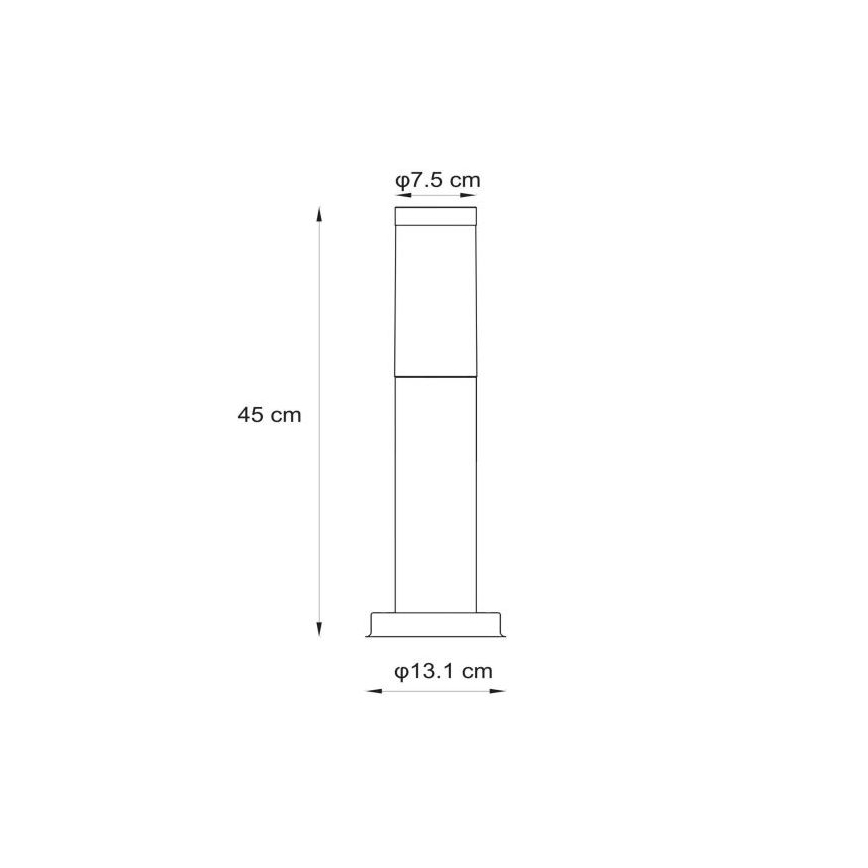 Lucide 14863/45/12 - Vonkajšia lampa KIBO 1xE27/20W/230V