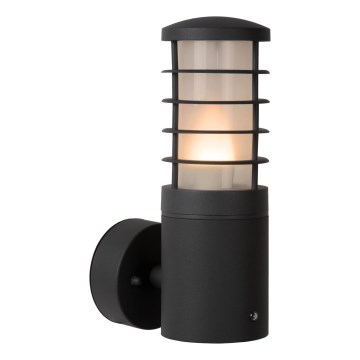Lucide 14871/01/30 - Vonkajšie nástenné svietidlo so senzorom SOLID 1xE27/60W/230V IP54