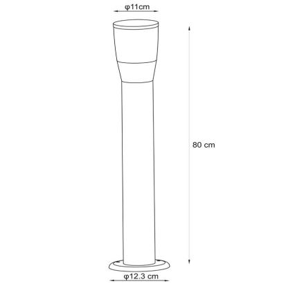 Lucide 14892/80/30 - Vonkajšia lampa NINKE 1xGU10/5W/230V IP54