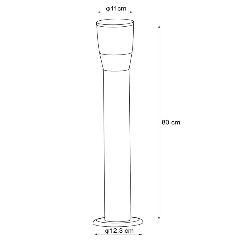Lucide 14892/80/30 - Vonkajšia lampa NINKE 1xGU10/5W/230V IP54