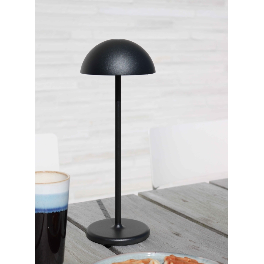 Lucide 15500/02/30 - LED Stmievateľná dotyková vonkajšia lampa JOY LED/1,5W/3,7V USB IP54 2200 mAh čierna