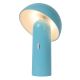 Lucide 15599/06/68 - LED Stolná lampa FUNGO LED/7,5W/230V modrá