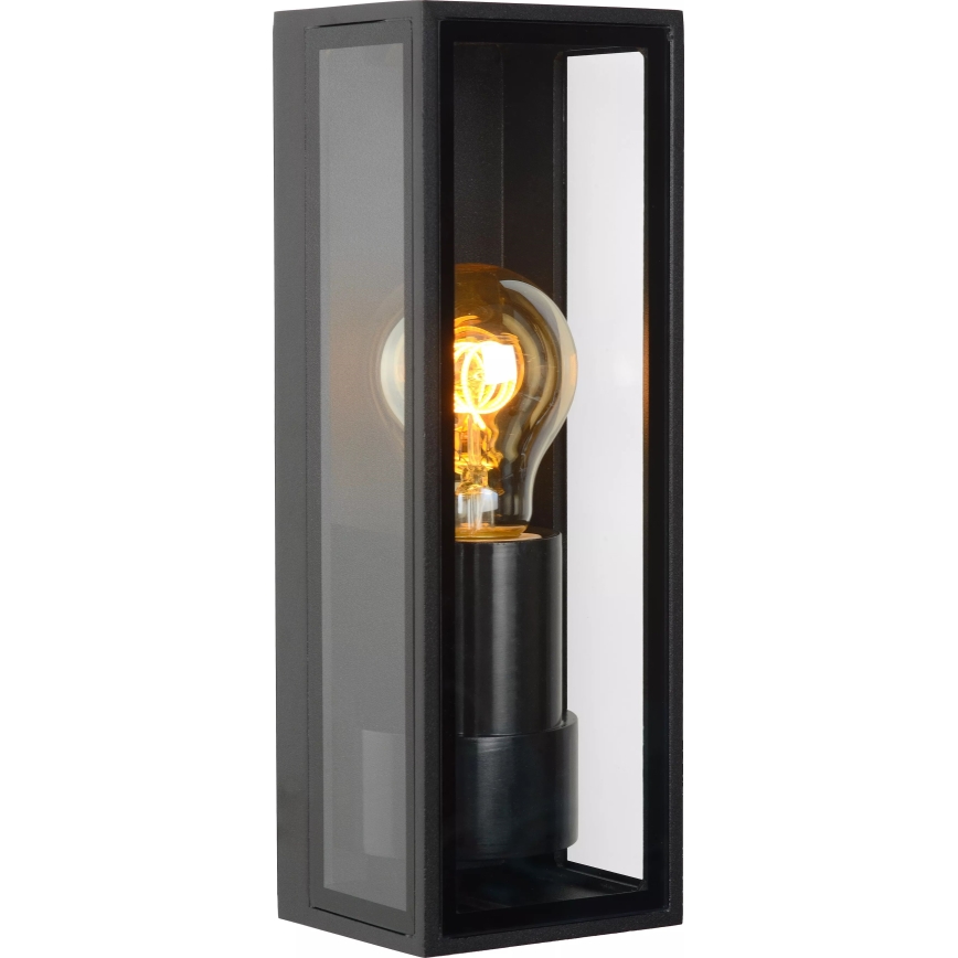 Lucide 15802/01/30 - Vonkajšie nástenné svietidlo DUKAN 1xE27/15W/230V IP65 čierna