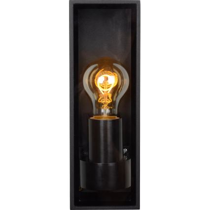 Lucide 15802/01/30 - Vonkajšie nástenné svietidlo DUKAN 1xE27/15W/230V IP65 čierna