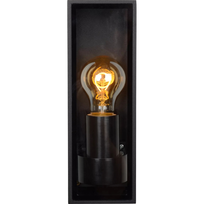 Lucide 15802/01/30 - Vonkajšie nástenné svietidlo DUKAN 1xE27/15W/230V IP65 čierna