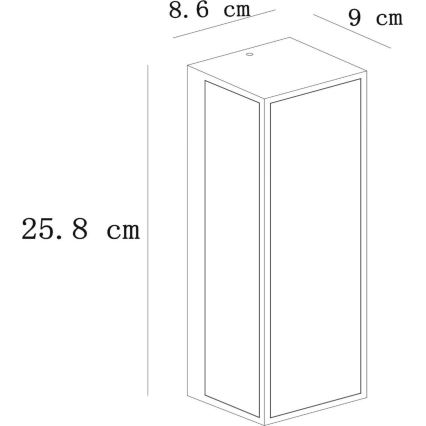 Lucide 15802/01/30 - Vonkajšie nástenné svietidlo DUKAN 1xE27/15W/230V IP65 čierna