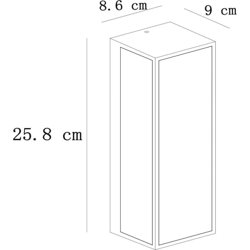Lucide 15802/01/30 - Vonkajšie nástenné svietidlo DUKAN 1xE27/15W/230V IP65 čierna
