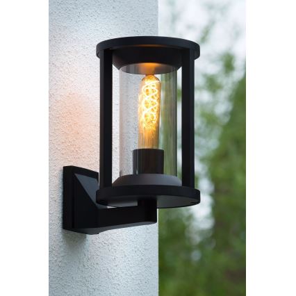 Lucide 15803/01/30 - Vonkajšia nástenná lampa CADIX 1xE27/15W/230V IP65 čierna