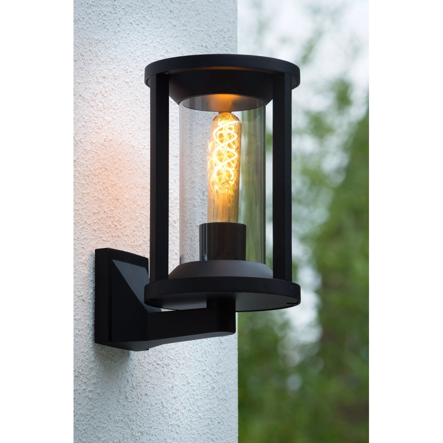 Lucide 15803/01/30 - Vonkajšia nástenná lampa CADIX 1xE27/15W/230V IP65 čierna