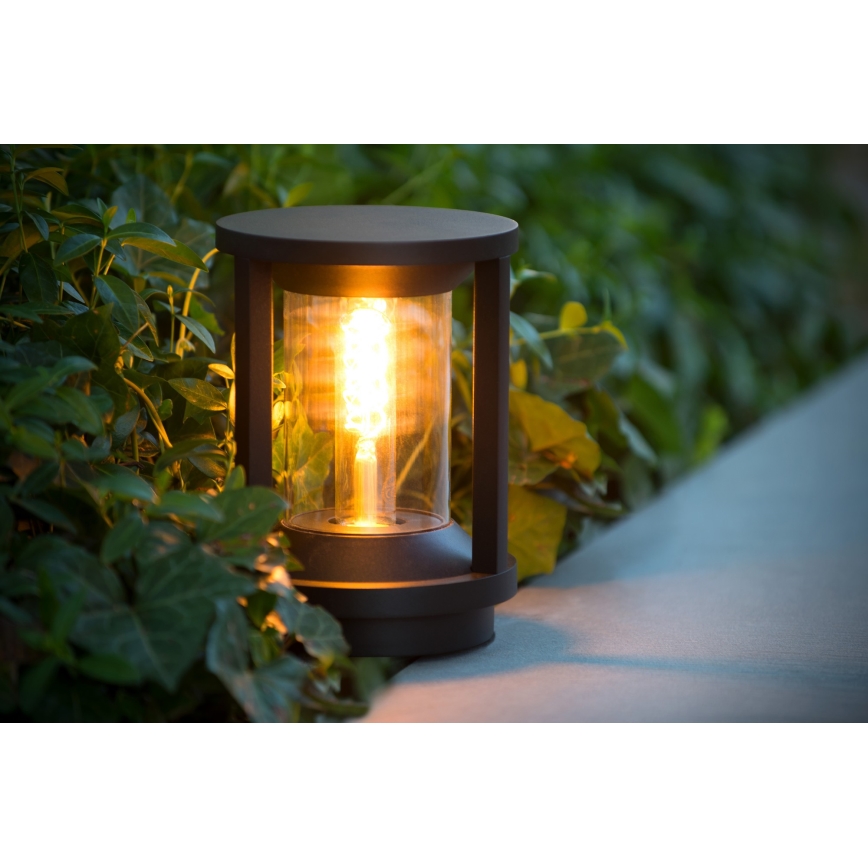 Lucide 15804/22/30 - Vonkajšia lampa CADIX 1xE27/15W/230V 22 cm IP65 čierna