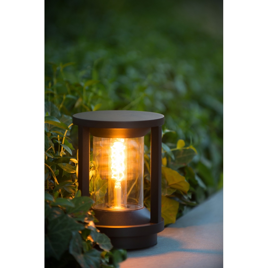 Lucide 15804/22/30 - Vonkajšia lampa CADIX 1xE27/15W/230V 22 cm IP65 čierna
