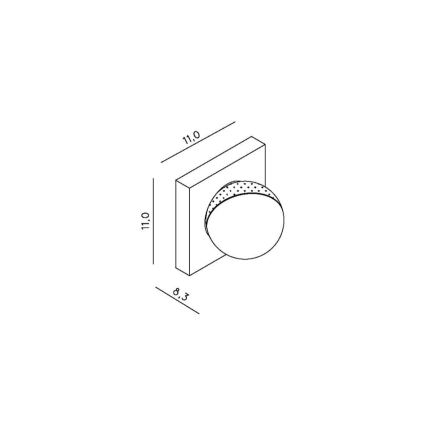 Lucide 17295/04/31 - LED Nástenné svietidlo PHIL LED/4W/230V