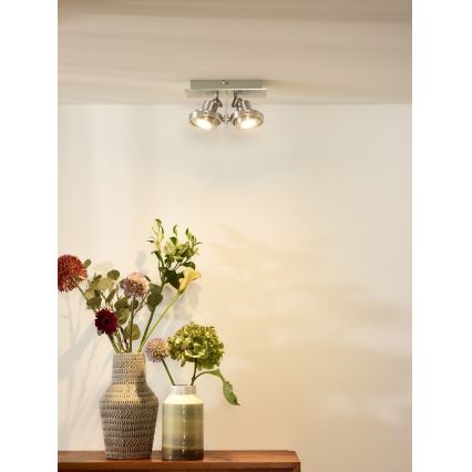 Lucide 17906/11/12 - LED Stmievateľné bodové svietidlo LANDA 2xGU10/5W/230V matný chróm