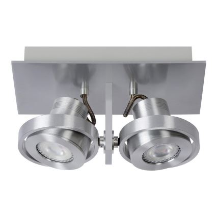 Lucide 17906/11/12 - LED Stmievateľné bodové svietidlo LANDA 2xGU10/5W/230V matný chróm