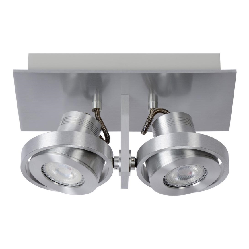 Lucide 17906/11/12 - LED Stmievateľné bodové svietidlo LANDA 2xGU10/5W/230V matný chróm