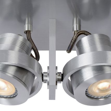 Lucide 17906/11/12 - LED Stmievateľné bodové svietidlo LANDA 2xGU10/5W/230V matný chróm