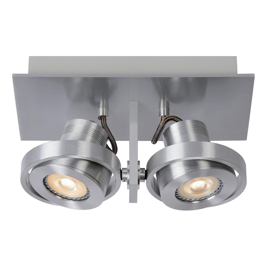 Lucide 17906/11/12 - LED Stmievateľné bodové svietidlo LANDA 2xGU10/5W/230V matný chróm