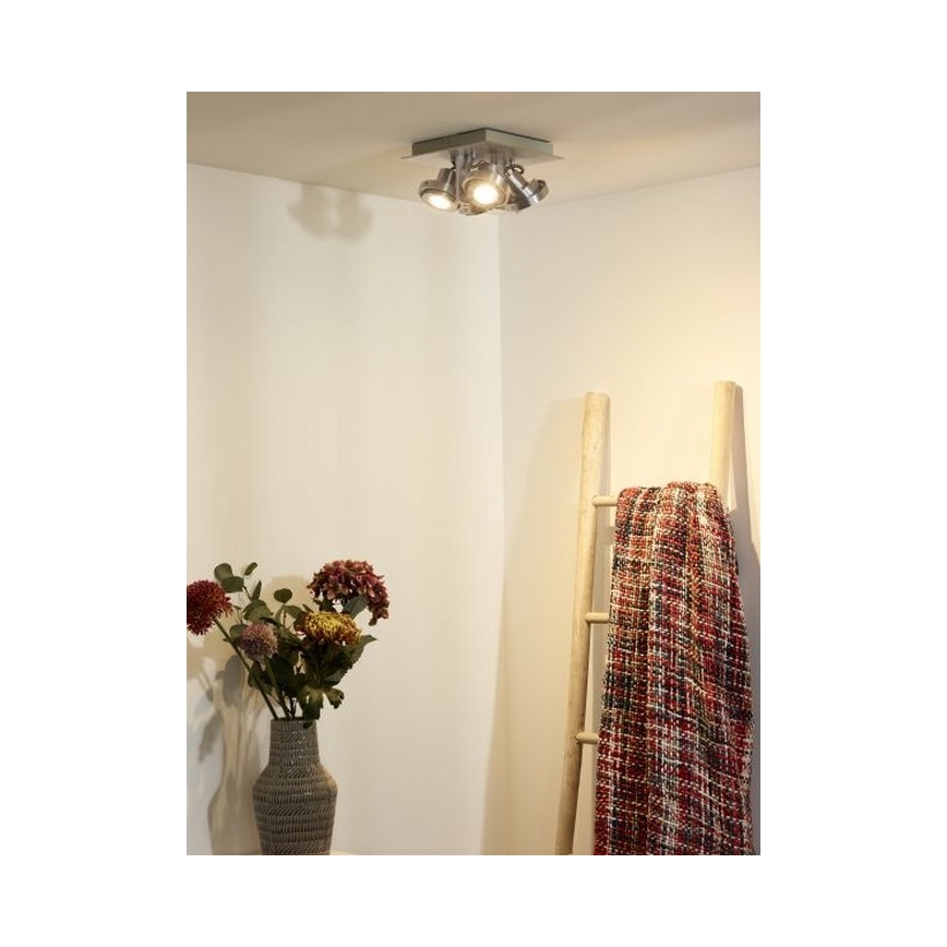 Lucide 17906/21/12 - LED Stmievateľné bodové svietidlo LANDA 4xGU10/5W/230V matný chróm
