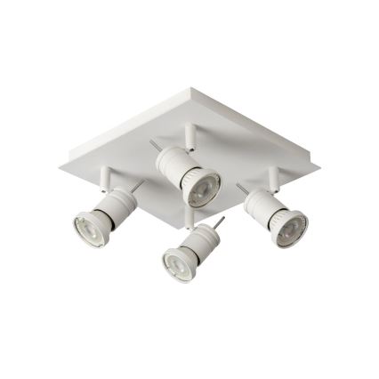 Lucide 17990/19/31 - LED Stmievateľné bodové svietidlo TWINNY 4xGU10/4,5W/230V biele 25cm