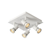 Lucide 17990/19/31 - LED Stmievateľné bodové svietidlo TWINNY 4xGU10/4,5W/230V biele 25cm