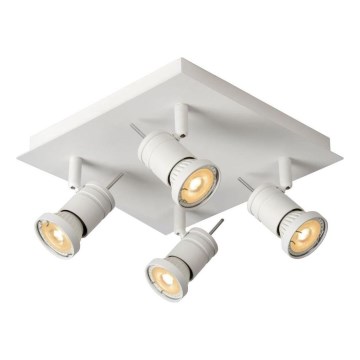 Lucide 17990/19/31 - LED Stmievateľné bodové svietidlo TWINNY 4xGU10/4,5W/230V biele 25cm