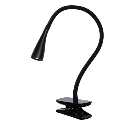Lucide 18256/03/30 - LED Stmievateľná flexibilná dotyková stolná lampa s klipom ZOZY LED/4W/230V čierna