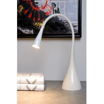 Lucide 18650/03/31 - LED Stmievateľná flexibilná dotyková stolná lampa ZOZY LED/4W/230V biela