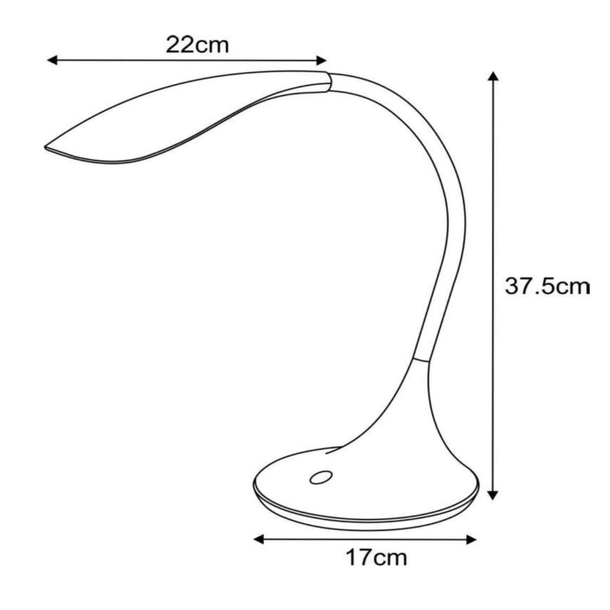 Lucide 18652/06/30 - LED Flexibilná stolná lampa EMIL 1xLED/4,5W/230V