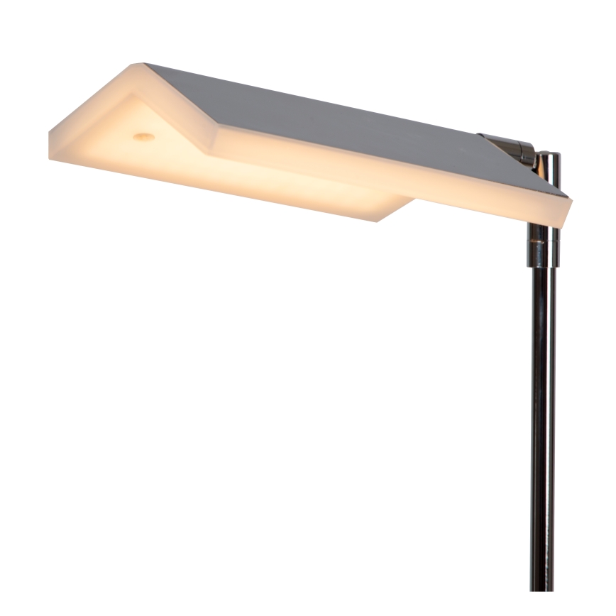 Lucide 19730/10/11 - LED Stmievateľná stojacia lampa AARON LED/12W/230V lesklý chróm