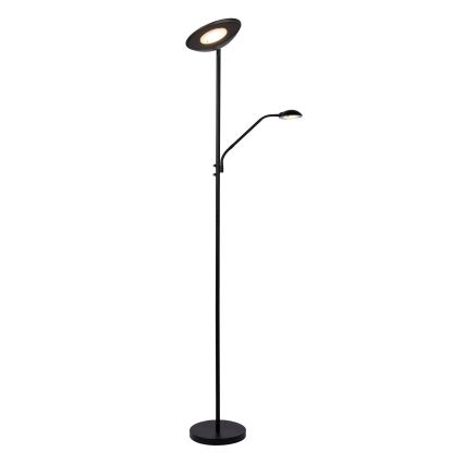 Lucide 19791/24/30 - LED Stmievateľná stojacia lampa ZENITH LED/20W + LED/4W/230V čierna