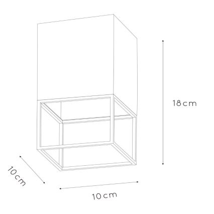 Lucide 21120/01/30 - Stropné svietidlo RIXT 1xE27/40W/230V