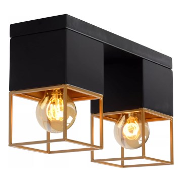 Lucide 21120/02/30 - Stropné svietidlo RIXT 2xE27/40W/230V čierna