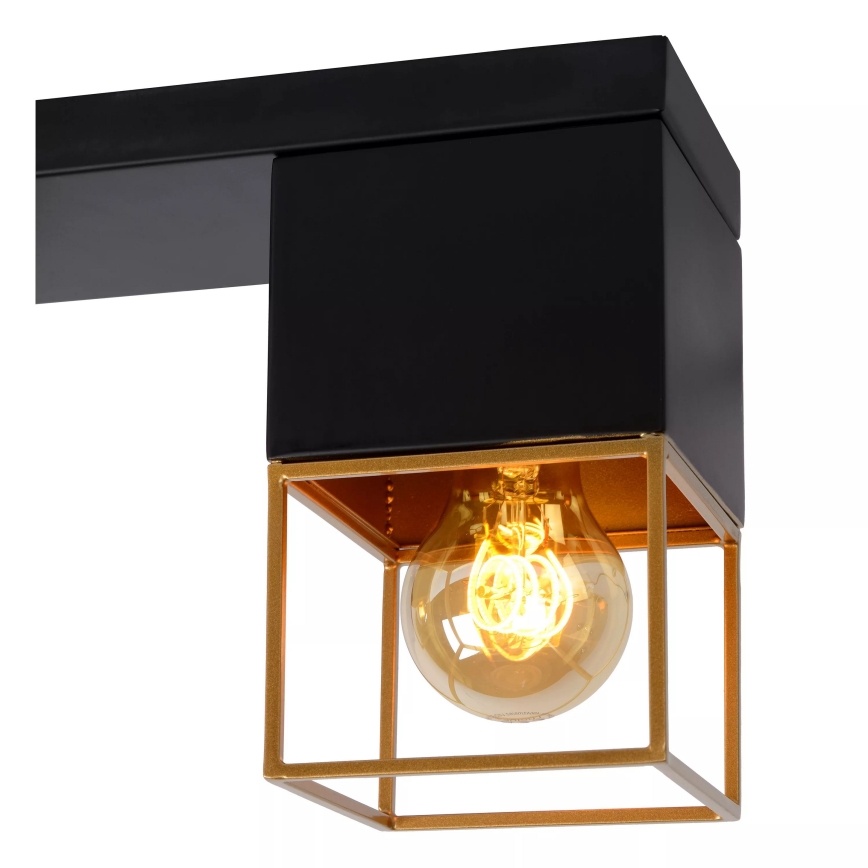 Lucide 21120/03/30 - Stropné svietidlo RIXT 3xE27/40W/230V čierna