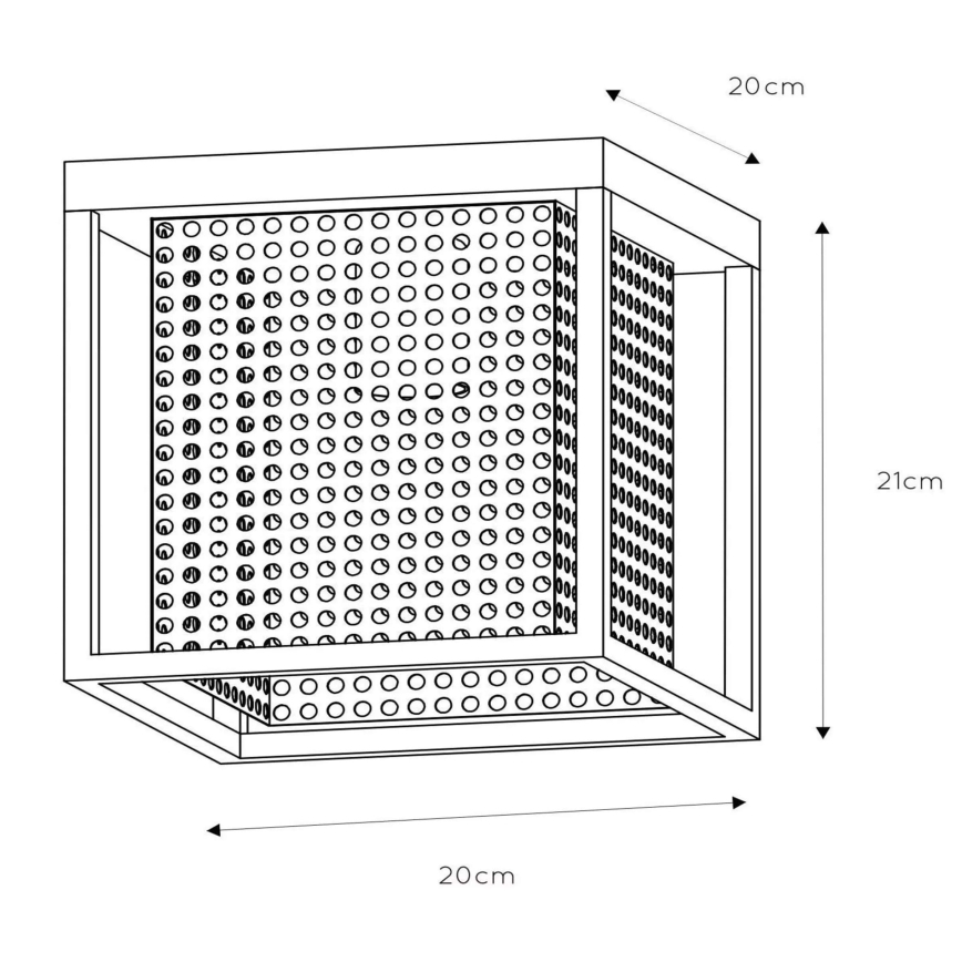 Lucide 21122/01/30 - Stropné svietidlo SANSA 1xE27/40W/230V