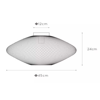 Lucide 21123/45/30 - Stropné svietidlo MESH 1xE27/40W/230V čierna