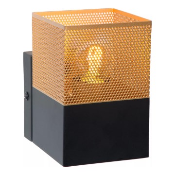 Lucide 21223/01/02 - Nástenné svietidlo RENATE 1xE27/40W/230V zlatá/čierna