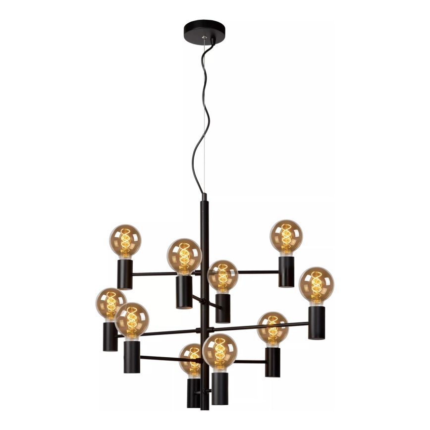 Lucide 21421/10/30 - Závesný luster LEANNE na lane 10xE27/40W/230V