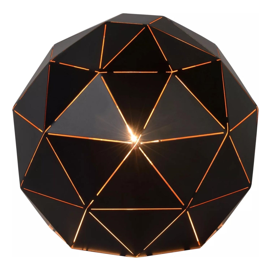 Lucide 21509/25/30 - Stolná lampa OTONA 1xE27/25W/230V čierna