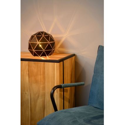 Lucide 21509/25/30 - Stolná lampa OTONA 1xE27/60W/230V čierna