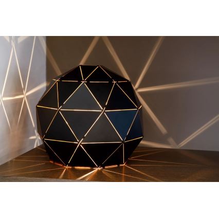 Lucide 21509/25/30 - Stolná lampa OTONA 1xE27/60W/230V čierna