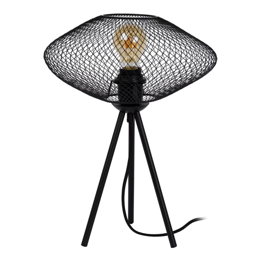 Lucide 21523/01/30 - Stolná lampa MESH 1xE27/40W/230V čierna