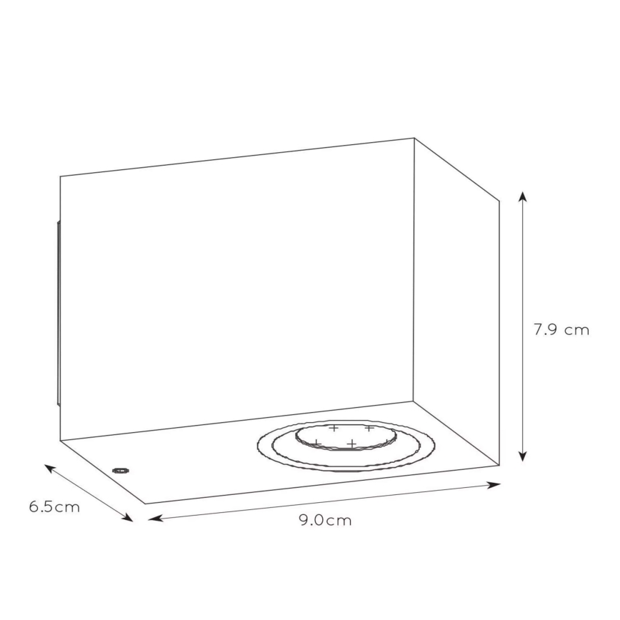 Lucide 22860/05/30 - LED Stmievateľné vonkajšie nástenné svietidlo ZORA 1xGU10/5W/230V IP44