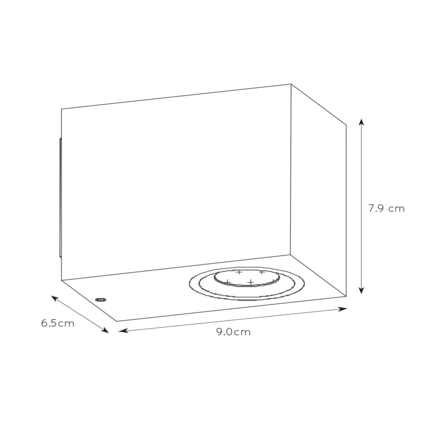 Lucide 22860/05/31 - LED Stmievateľné vonkajšie nástenné svietidlo ZORA 1xGU10/5W/230V IP44