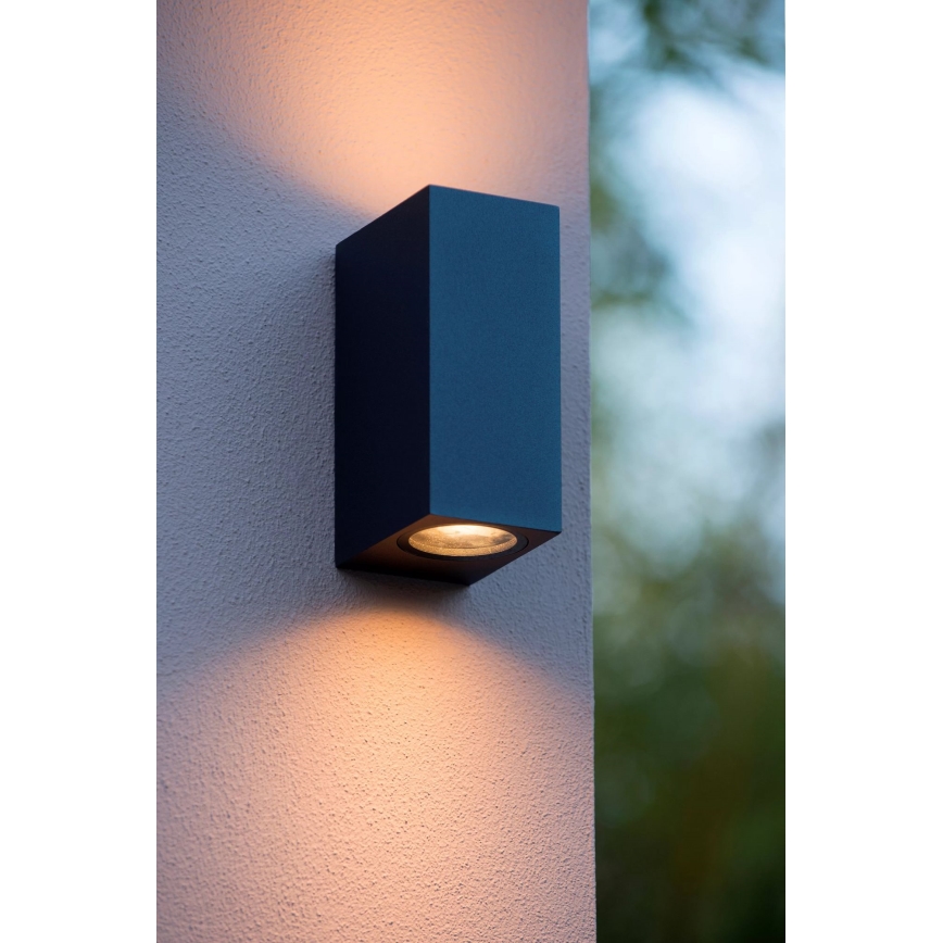 Lucide 22860/10/30 - LED vonkajšie nástenné svietidlo ZORA-LED 2xGU10/5W/230V