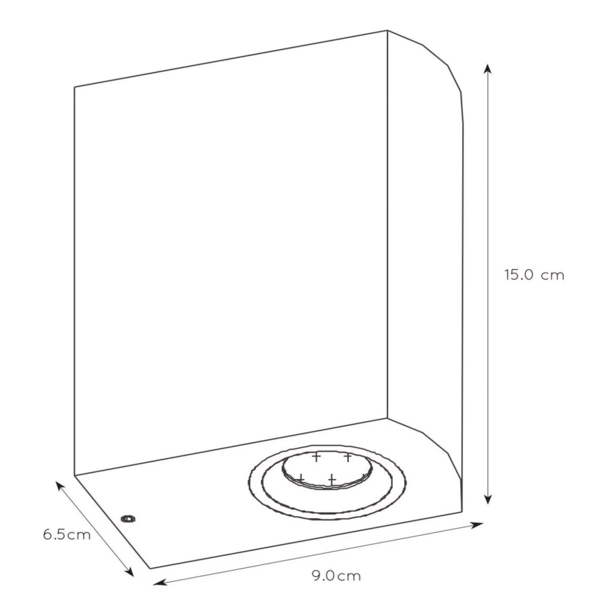 Lucide 22861/10/30 - LED Stmievateľné vonkajšie nástenné svietidlo ZORA 2xGU10/5W/230V IP44