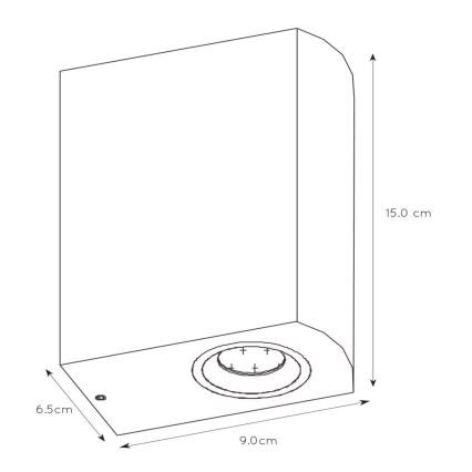 Lucide 22861/10/31 - LED Stmievateľné vonkajšie nástenné svietidlo ZORA 2xGU10/5W/230V IP44